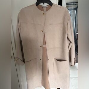 Zara Light Tan Suede Jacket